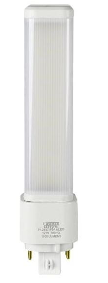 Photo 1 of FEIT ELECTRIC 26-Watt Equivalent PL Horizontal CFLNI 4-Pin Plug-in GX24Q-3 Base CFL Replacement LED Light Bulb, Cool White 4100K, ECOSMART 60-Watt Equivalent A15 Dimmable Clear Glass Filament LED Vintage Edison Light Bulb in Bright White (3-Pack) AND ECOS