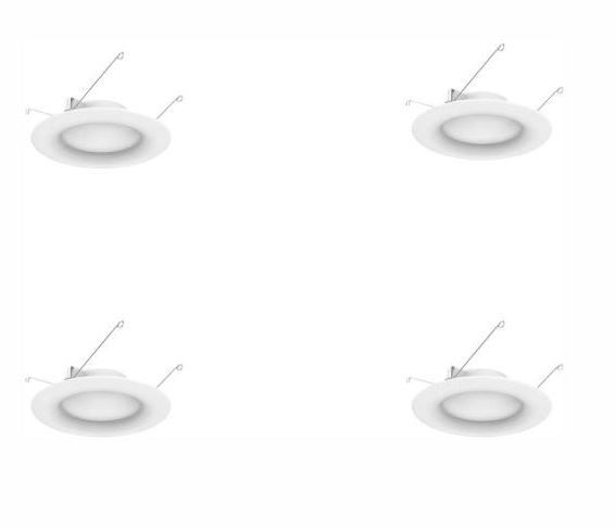 Photo 1 of ECOSMART 6 in. White Integrated LED Recessed Trim (4-Pack), 5000K Daylight

//UNABLE TO TEST 