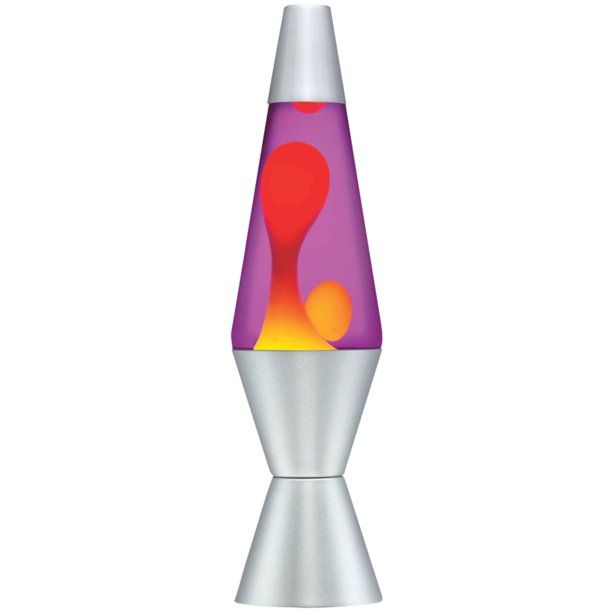 Photo 1 of Lava the Original 14.5" Yellow/Red Wax with Purple Liquid Lava Lamp
