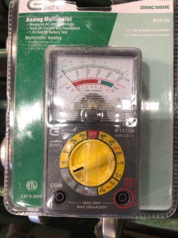 Photo 2 of COMMERCIAL ELECTRIC Analogue Multimeter
