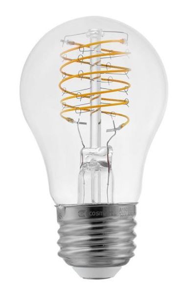 Photo 1 of ECOSMART 40-Watt Equivalent A15 Dimmable Fine Bendy Filament LED Vintage Edison Light Bulb Bright White 3000K (8-Pack)
