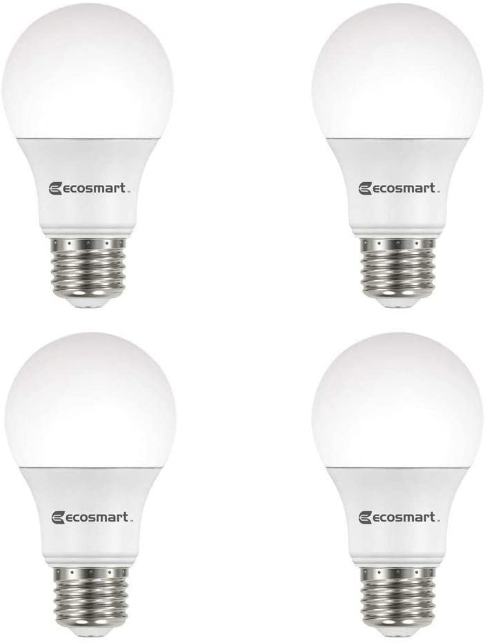 Photo 1 of Ecosmart 60W Equivalent Soft White A19 Energy Star and Dimmable LED Light Bulb (8-Pack)
