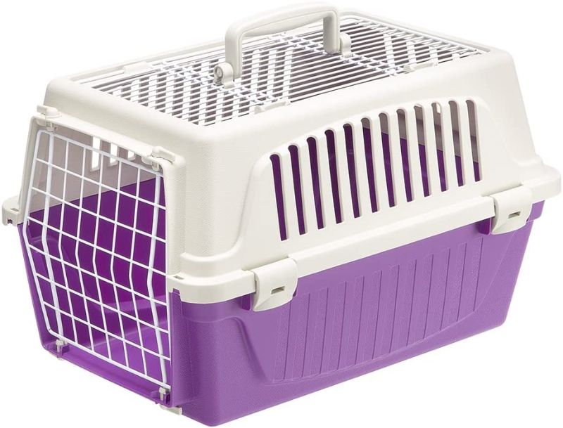 Photo 1 of Atlas Two-Door Pet Carrier | Easy Assembly Pet Carrier with Front & Top Door Featuring Secure Side-Clip Construction (No Tedious Nut & Bolt Assembly)

//MINOR DAMAGE TO ONE OF THE CLAMPS, 