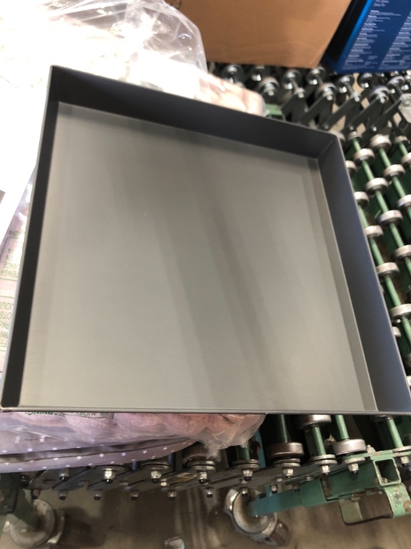 Photo 1 of 14x14x1.5 inch Style, Pre-Seasoned Sicilian Pizza Pan, 14x14x1.5 inches, Dark Gray