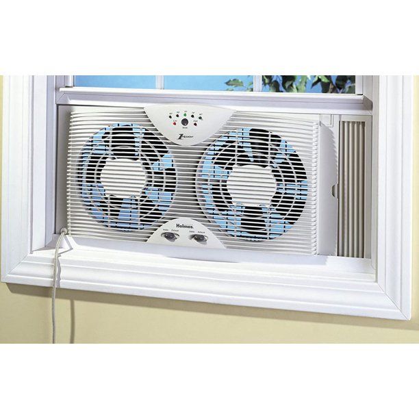 Photo 1 of Holmes HAWF2043 Dual Blade Twin Window Fan with One Touch Thermostat

//TESTED AND FUNCTIONAL 