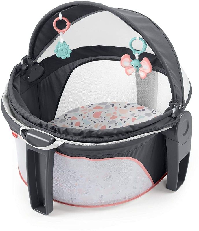 Photo 1 of Fisher-Price on-the-Go Baby Dome, Pink Pacific Pebble (GKH69)
