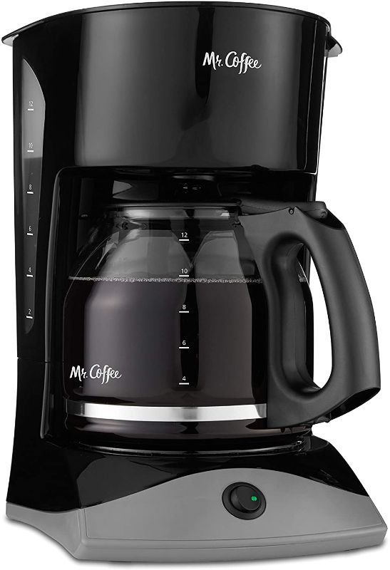 Photo 1 of Mr. Coffee 12-Cup Coffee Maker, Black

//MINOR COSMETIC DAMAGE 
