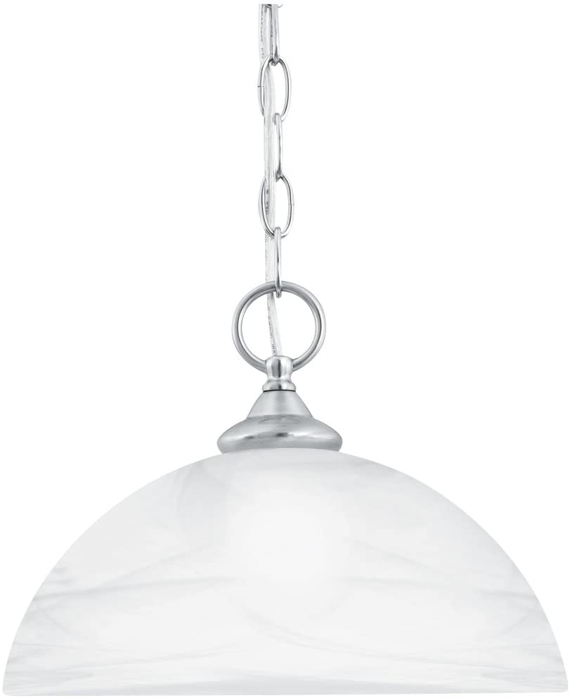 Photo 1 of Thomas Lighting SL823478 Tahoe 1-Light Mini Pendant in Brushed Nickel, 12L X 12W X 9H
