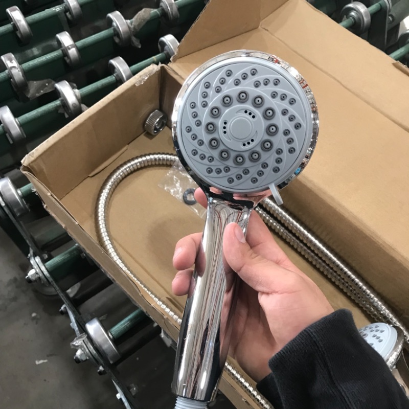 Photo 3 of Hydroluxe 1433 Handheld Showerhead & Rain Shower Combo. High Pressure 24 Function 4" Face Dual 2 in 1 Shower Head System with Stainless Steel Hose, Patented 3-way Water Diverter in All-Chrome Finish
