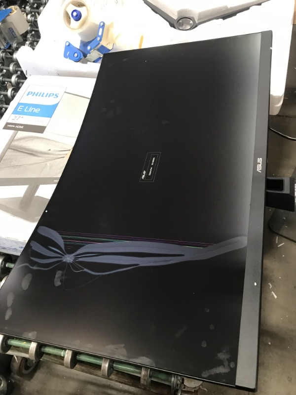 Photo 6 of ASUS TUF Gaming 32" 1080P Curved Monitor (VG328H1B) - Full HD, 165Hz (Supports 144Hz), 1ms, Extreme Low Motion Blur, Speaker, Adaptive-Sync, FreeSync Premium, VESA Mountable, HDMI, Tilt Adjustable
**DAMAGED, FUNTIONAL, SCREEN DAMAGE WHILE ON**
