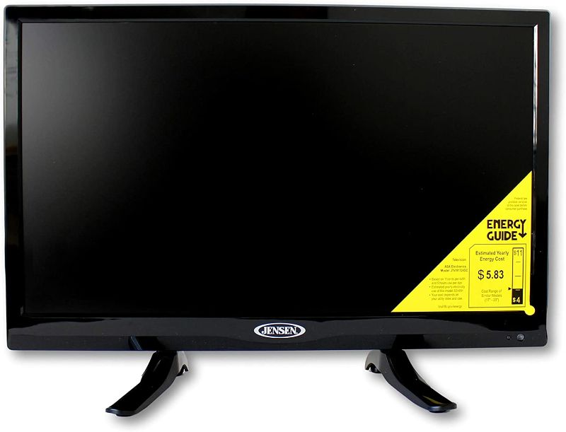 Photo 1 of Jensen JTV1917DVDC 19" Inch RV LCD LED TV with Build-In DVD Player, High Performance Wide 16:9 LCD Panel, Resolution 1366 x 768, Integrated HDTV (ATSC) Tuner, HDTV Ready (1080p, 720p, 480p), 12V DC

//tested, powers on
