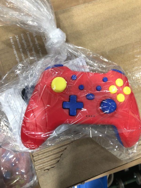 Photo 1 of beexcellent wireless pro game controller red and blue