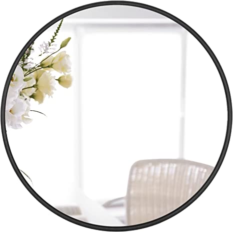 Photo 1 of (CRACKED FRAME) 

FUIN 30" Round Gold Metal Frame Wall Mirror for Bathroom Vanity Bedroom Entryway Living Room