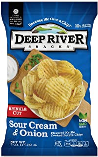 Photo 1 of (EXP: 11/02/2020)
Deep River Snacks Sour Cream and Onion Kettle Cooked Potato Chips, 5-Ounce (Pack of 24)
