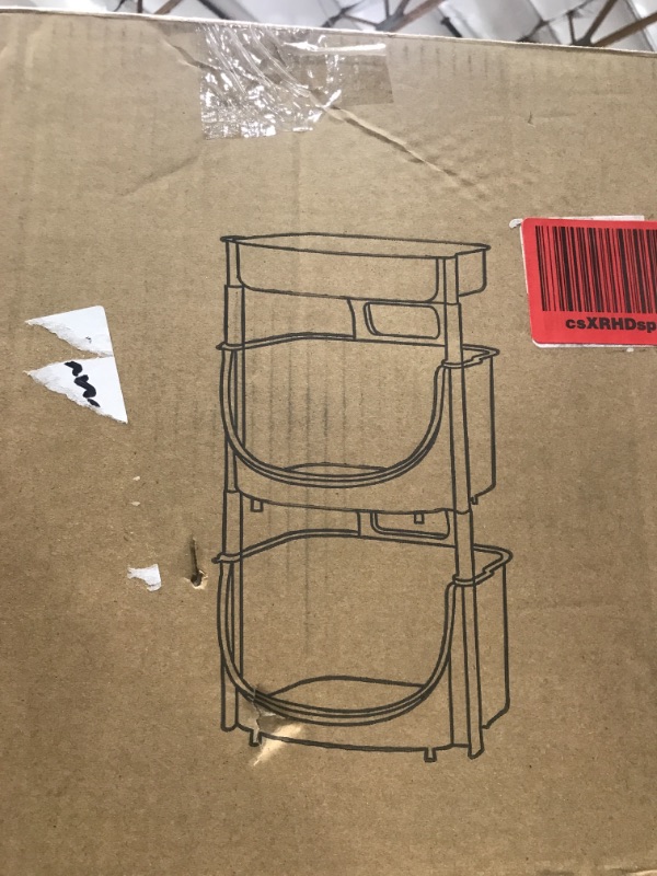 Photo 1 of 4 tier pp stackable rolling cart (STOCK PHOTO DOES NOT ACCURATELY REFLECT ACTUAL PRODUCT )