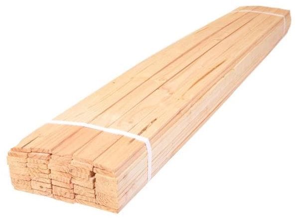 Photo 1 of 5/16 in. x 1-1/2 in. x 4 ft. Wood Lath (50-Pack)
