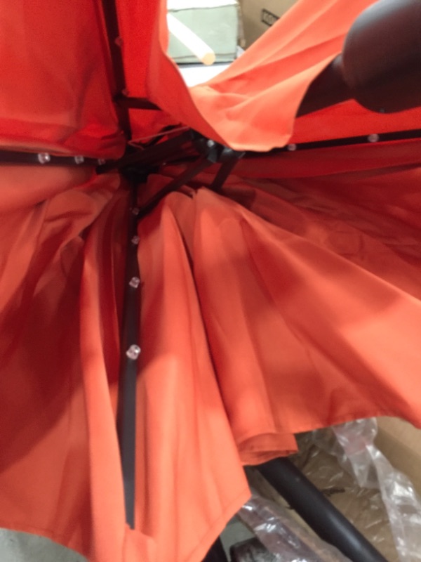 Photo 1 of 10 Ft Orange patio umbrella 