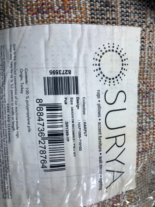 Photo 4 of Artistic Weavers Odelia Updated Traditional Rug Orange/Navy 7'10" x 10'3
NOT BOXED!