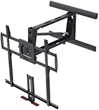 Photo 1 of Monoprice Above Fireplace Pull-Down Full-Motion Articulating TV Wall Mount Bracket For TVs 55 to 100 inches, Max Weight 154lbs,