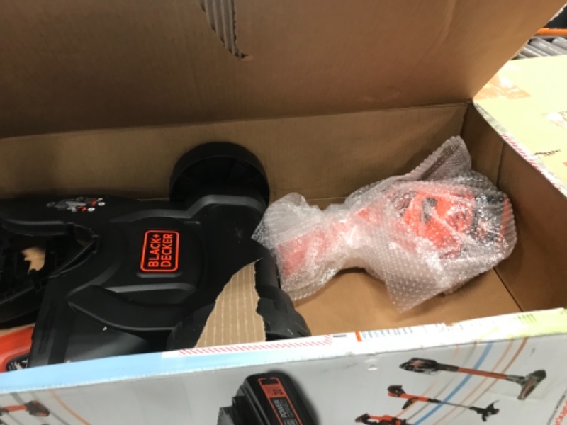 Photo 1 of Black & Decker MTC220 Max Cordless Lithium-Ion 3-in-1 Trimmer/Edger & Mower, Orange/ Black