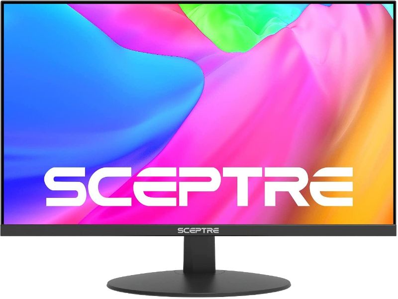 Photo 1 of Sceptre IPS 27" LED Gaming Monitor 1920 x 1080p 75Hz 99% sRGB 320 Lux HDMI x2 VGA Build-in Speakers, FPS-RTS Edgeless Black 2021 