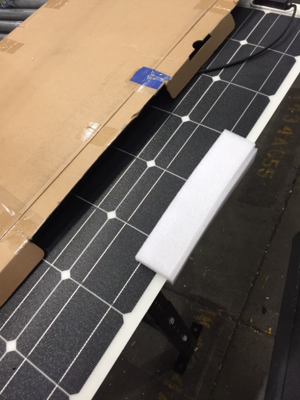 Photo 2 of Renogy 100 Watt 12 Volt Extremely Flexible Monocrystalline Solar Panel & One Pair of 10ft. 10AWG Adaptor Kit Solar Cable PV with Female and Male Connectors, Connect Solar Panel and Charge Controller
