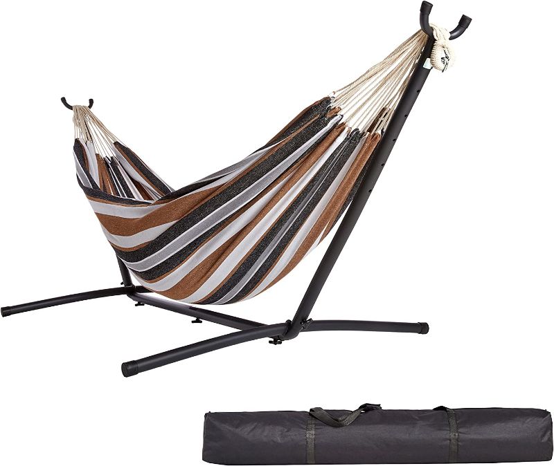 Photo 1 of Amazon Basics Fabric Hammock with Stand
