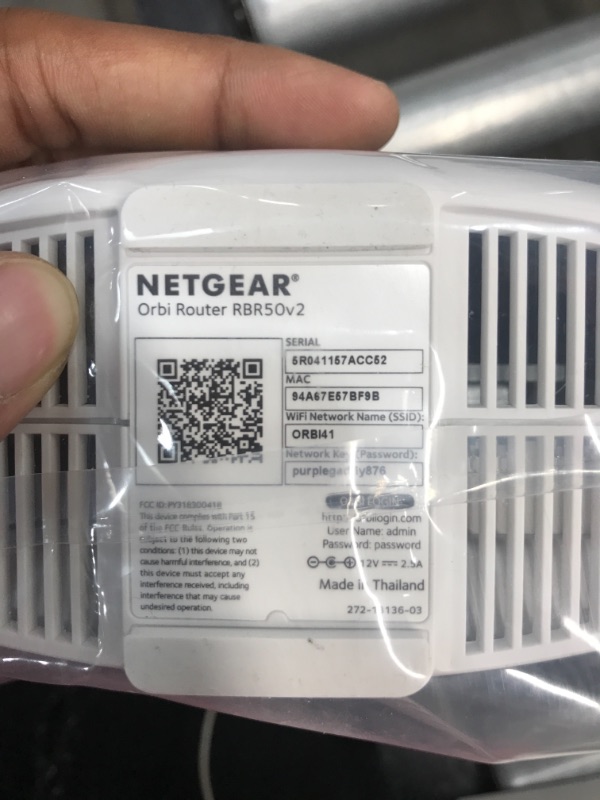 Photo 4 of NETGEAR Orbi Ultra-Performance Whole Home Mesh WiFi Satellite Extender - works with your Orbi Router to add 2,500 sq. feet at speeds up to 3 Gbps, AC3000 (RBS50)
