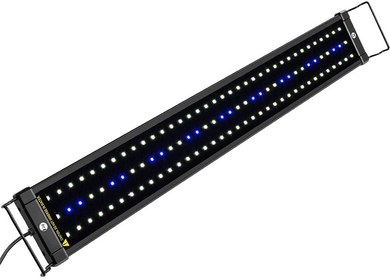 Photo 1 of NICREW ClassicLED Aquarium Light, Fish Tank Light with Extendable Brackets, White and Blue LEDs 30-36"
