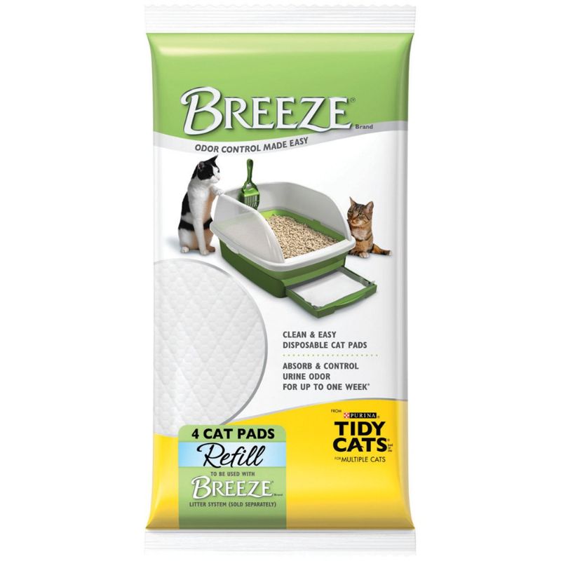 Photo 1 of Tidy Cats Breeze Pellets - 7 lbs XL Bag 1-Pack
2pack Breeze Tidy Cat Litter Pads 16.9"x11.4"(1 pack of 4 pads)
