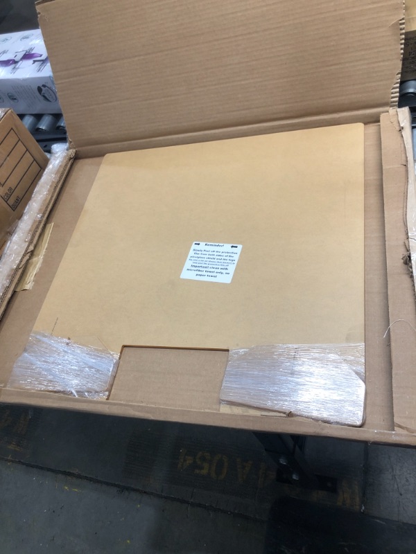 Photo 1 of Countertop Desk Sneeze Guard- Protective Partition, Plexiglass Shield Barrier for Coughing, Sneezing, Droplets - Acrylic Divider Panel (24" Wide x 24" High)
