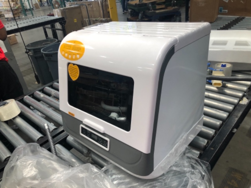 Photo 1 of Countertop Dishwasher Portable Compact Dishwashers Vegetables Fruit Dishes Cleaning Air-Dry Dishwasher for Small Apartments, Dorms and RVs 20.08 x 17.72 x 19.41 inches