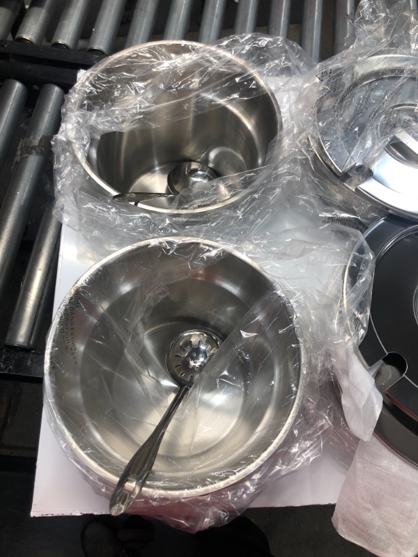 Photo 6 of VEVOR Commercial Soup Warmer Soup Station 4x4.2Qt Round Pots Steam Kettle Warmer