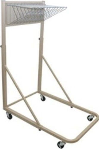 Photo 1 of  Adir 613 Vertical File Rolling Stand, Mobile Blueprint Stand with Brackets, Similar to Mayline 9329H and Safco 5026, Holds up to 12 Hanging Clamps, Weight Capacity 240 lbs. - 20 lbs. per clamp