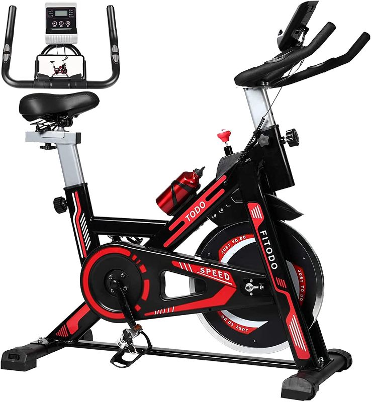 Photo 1 of TODO Exercise Bike Stationary Indoor Cardio Training Cycling Bike with LCD Monitor, 330 lbs Capacity