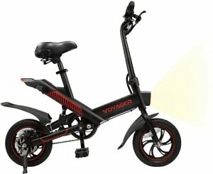 Photo 1 of Voyager Compass Foldable Electric Bike for Adults w/ 3 Riding Modes - RED