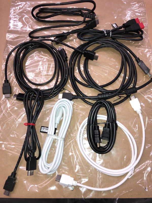 Photo 1 of SOLD AS IS - BUNDLE OF ASSORTED HDMI CORDS  ( DIFFERENT MODELS )