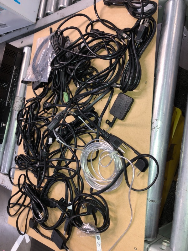 Photo 1 of SOLD AS IS - BUNDLE OF ASSORTED HDMI , TV POWER CORDS &  MONITOR POWER CORDS ( DIFFERENT MODELS )
