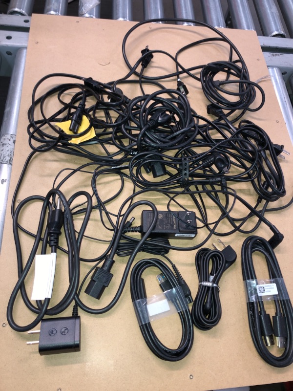 Photo 2 of SOLD AS IS - BUNDLE OF ASSORTED HDMI , TV POWER CORDS &  MONITOR POWER CORDS ( DIFFERENT MODELS )
