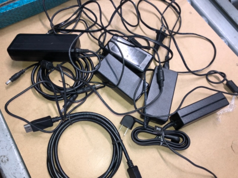 Photo 1 of SOLD AS IS - BUNDLE OF ASSORTED HDMI , TV POWER CORDS &  MONITOR POWER CORDS ( DIFFERENT MODELS )
