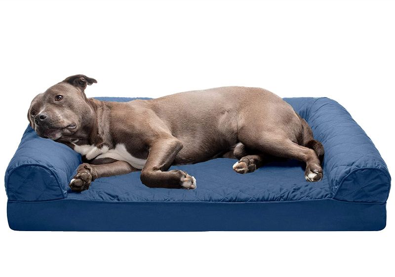 Photo 1 of 42" Orthopedic CertiPUR-US Certified Foam Pet Beds for Small, Medium, and Large Dogs and Cats - Plush and Suede Sofa, Comfy Couch Dog Bed, and More