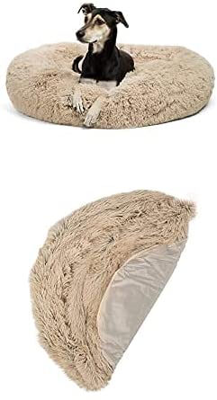 Photo 1 of Best Friends by Sheri Original Calming Donut Shag Cuddler, Taupe / Large 36" x 36"