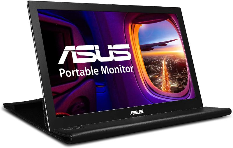 Photo 1 of ASUS 15.6" Portable Monitor (MB168B) - WXGA (1366 x 768), Auto-rotatable, Smart Case, Ultra-slim, Lightweight, Sleek, USB 3.0 Powered, For Laptop, PC, Phone, Console
