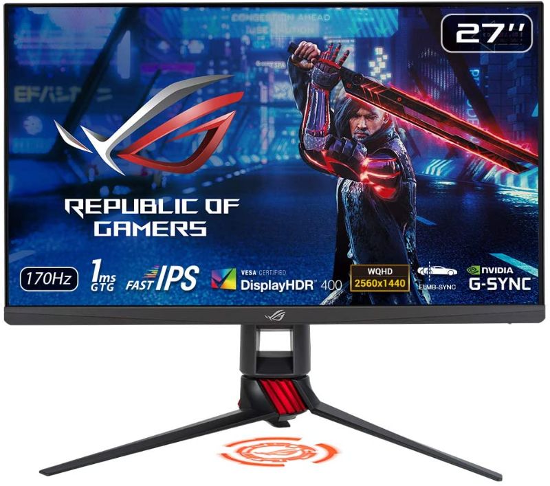 Photo 1 of Asus ROG SWIFT PG27UQ 27" 4K UHD LED LCD Monitor - 16:9 - Armor Titanium, Plasma Copper - 3840 x 2160 - 1.07 Billion Colors - G-sync - 1000 Nit