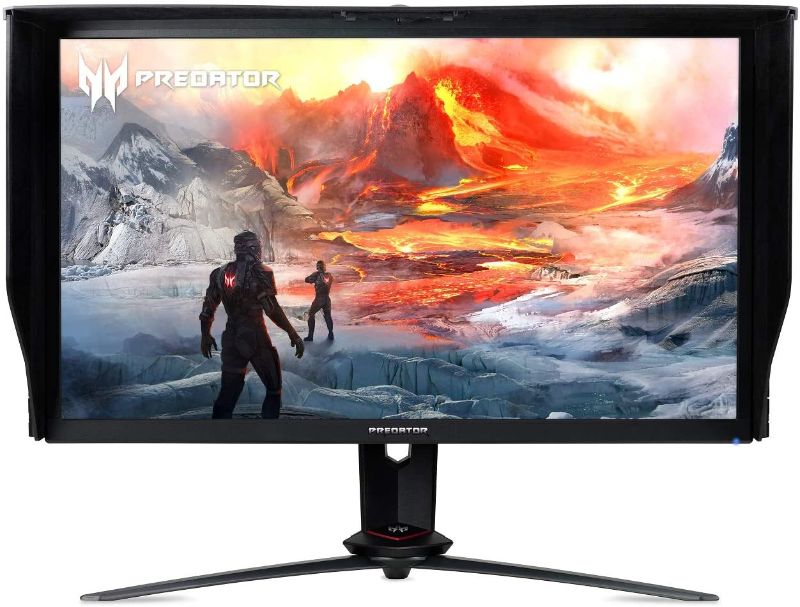 Photo 1 of Acer Predator XB273K Sbmiprzx 27" UHD (3840 x 2160) IPS NVIDIA G-SYNC Monitor, VESA Certified DisplayHDR 400, Quantum Dot, 144Hz, 4ms, DCI-P3, Delta E<2 (1 x Display Port & 1 x HDMI Port),Black