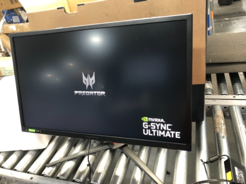 Photo 2 of Acer Predator XB273K Sbmiprzx 27" UHD (3840 x 2160) IPS NVIDIA G-SYNC Monitor, VESA Certified DisplayHDR 400, Quantum Dot, 144Hz, 4ms, DCI-P3, Delta E<2 (1 x Display Port & 1 x HDMI Port),Black