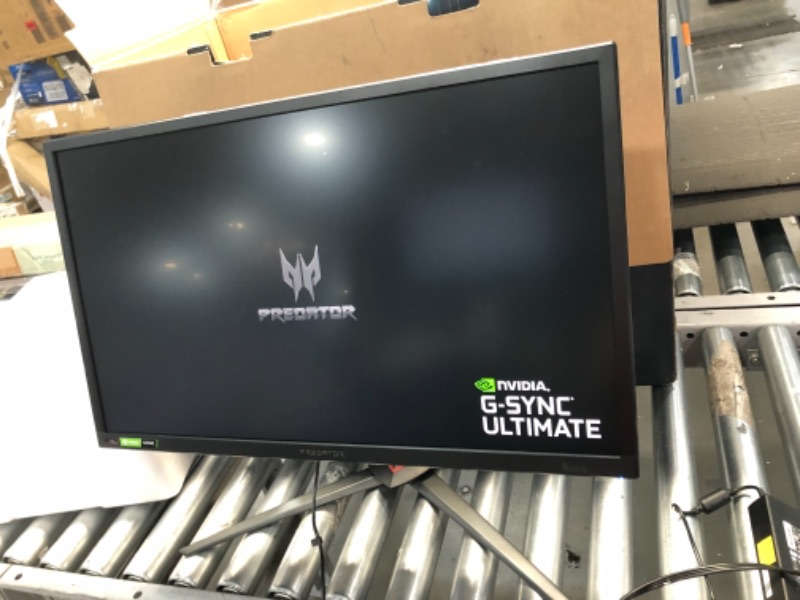 Photo 3 of Acer Predator XB273K Sbmiprzx 27" UHD (3840 x 2160) IPS NVIDIA G-SYNC Monitor, VESA Certified DisplayHDR 400, Quantum Dot, 144Hz, 4ms, DCI-P3, Delta E<2 (1 x Display Port & 1 x HDMI Port),Black