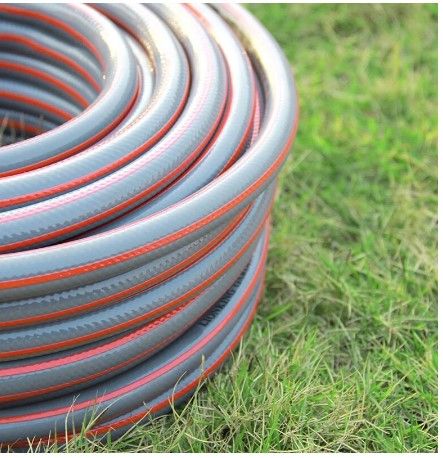 Photo 1 of 1/2 Inch Red Grey Four Seasonal Garden Water Hose with Metal Hose Reel