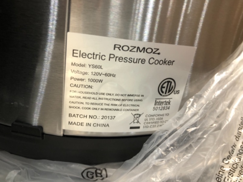 Photo 5 of 12-in-1 Multi-Use Electric Pressure Cooker, 8-Qt