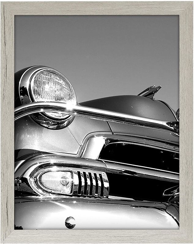 Photo 1 of Americanflat 18x24 Poster Frame in Grey with Polished Plexiglass - Horizontal and Vertical Formats with Included Hanging Hardware
